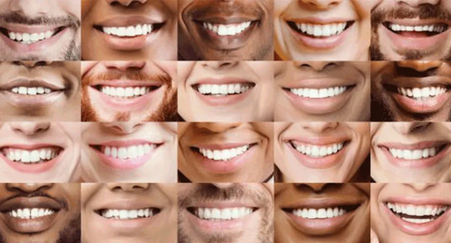 20 people smile coallage